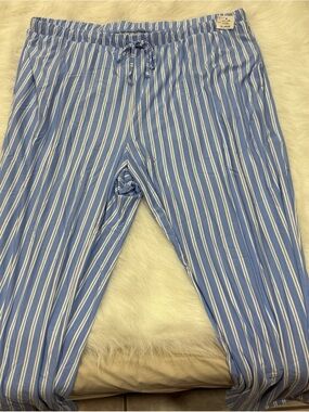State of Day Lounge Pajama Pants Blue White Stripe Sz XL. ONE PIECE ITEM